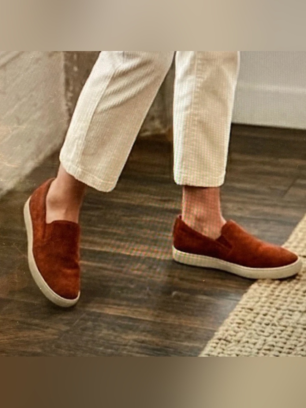 Birdies Swift Suede Rust/Nutmeg Slip-On Sneakers